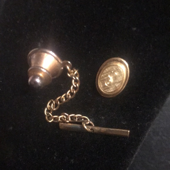 12k GF tie tack “S” - Picture 1 of 2